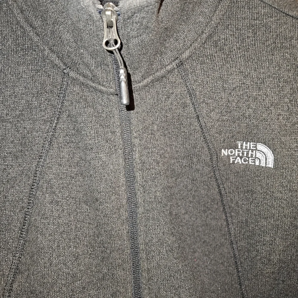 The North Face Women's Crescent Full Zip Fleece Jacket,Grey,Large - Picture 3 of 6